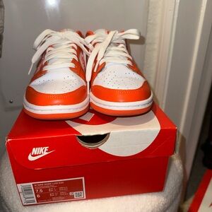 Nike Kids' Orange and White Sneakers